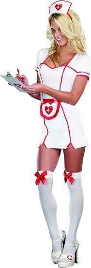 Alexa Women's Sexy R.eally N.aughty Nurse Costume