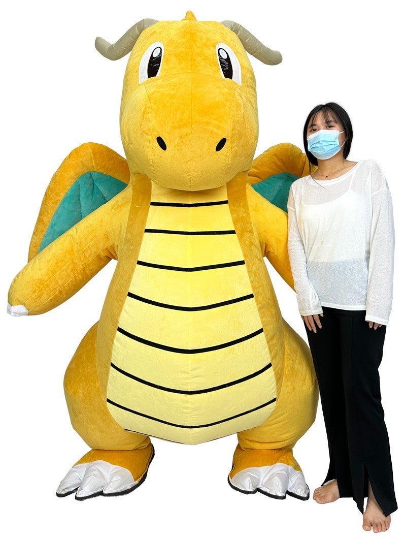 Dragonite Inflatable Mascot Costume Plush Halloween Carnival Cosplay Party Suit Halloween Fast