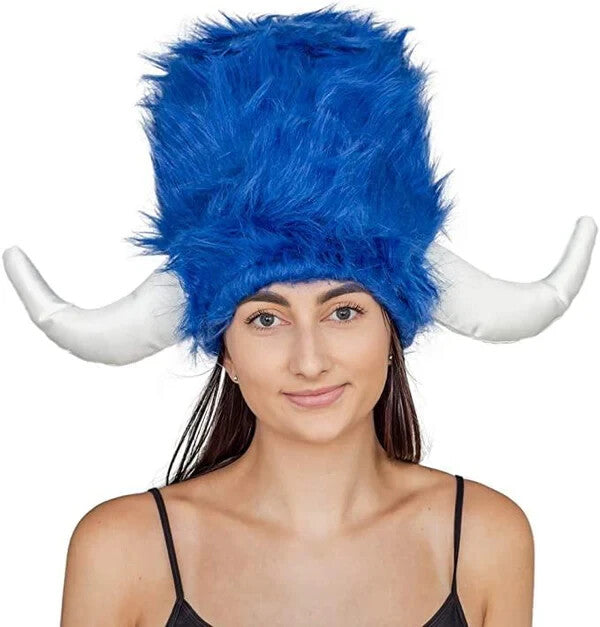 Flintstones Unisex Water Buffalo Furry Helmet Halloween Costume Cosplay Hat Halloween Fast