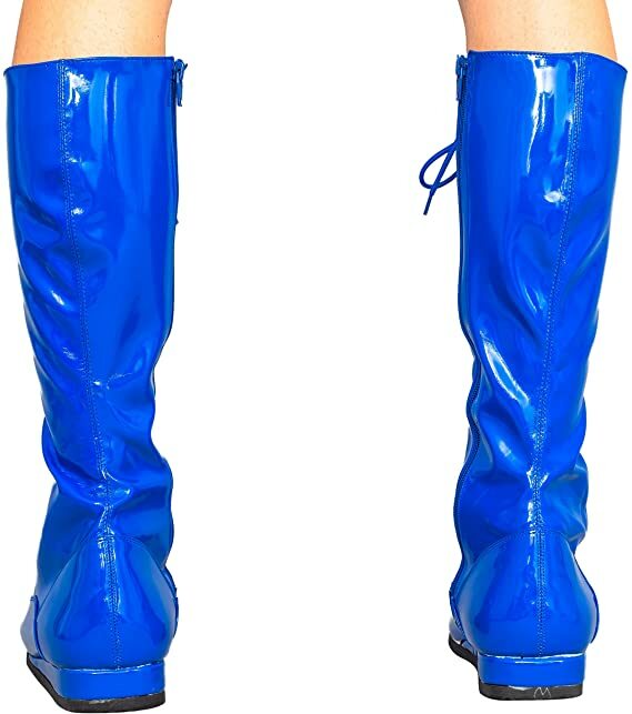Adult Wrestling Halloween Costume Cosplay Lace-Up Zipper Boots Multiple Color Halloween Fast