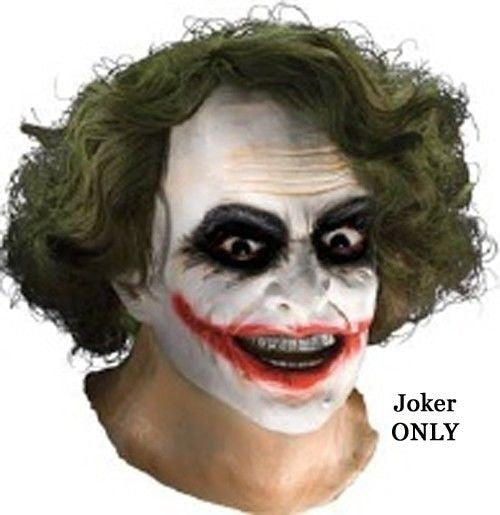 Adult Batman The Dark Knight Joker Clown Costume Mask Cosplay Halloween Party Halloween Fast
