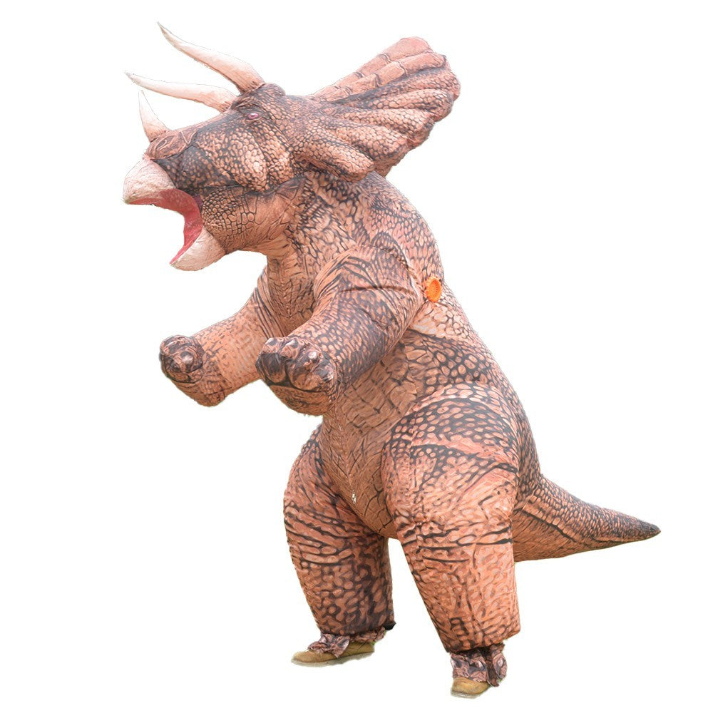 7' Triceratops Inflatable Costume Adult for Halloween Cosplay Party Fancy Dress Halloween Fast