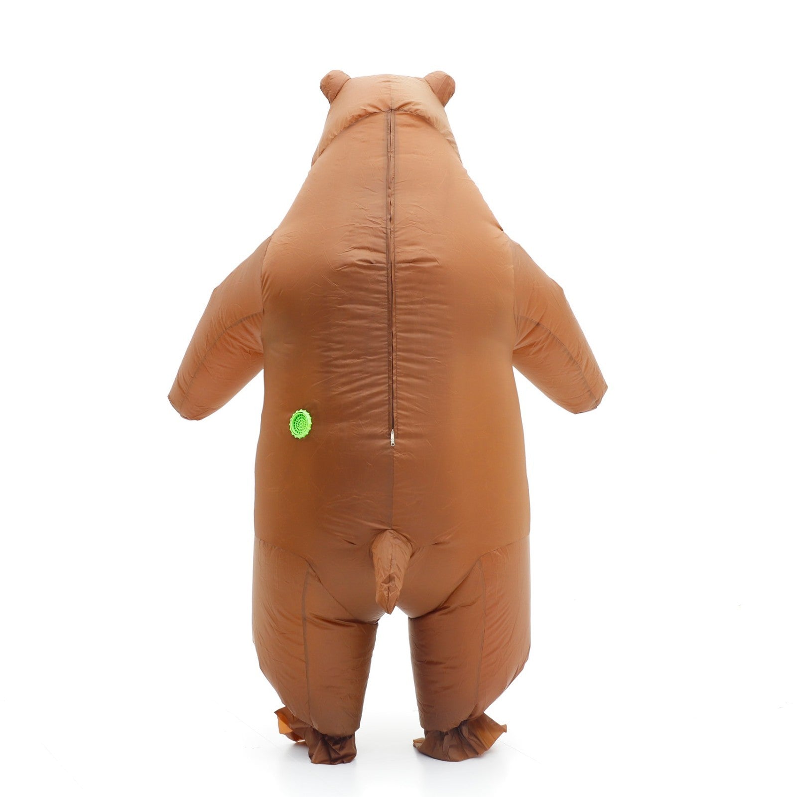 7' Brown Hippo Inflatable Costume Adult for Halloween Cosplay Party Fancy Dress Halloween Fast