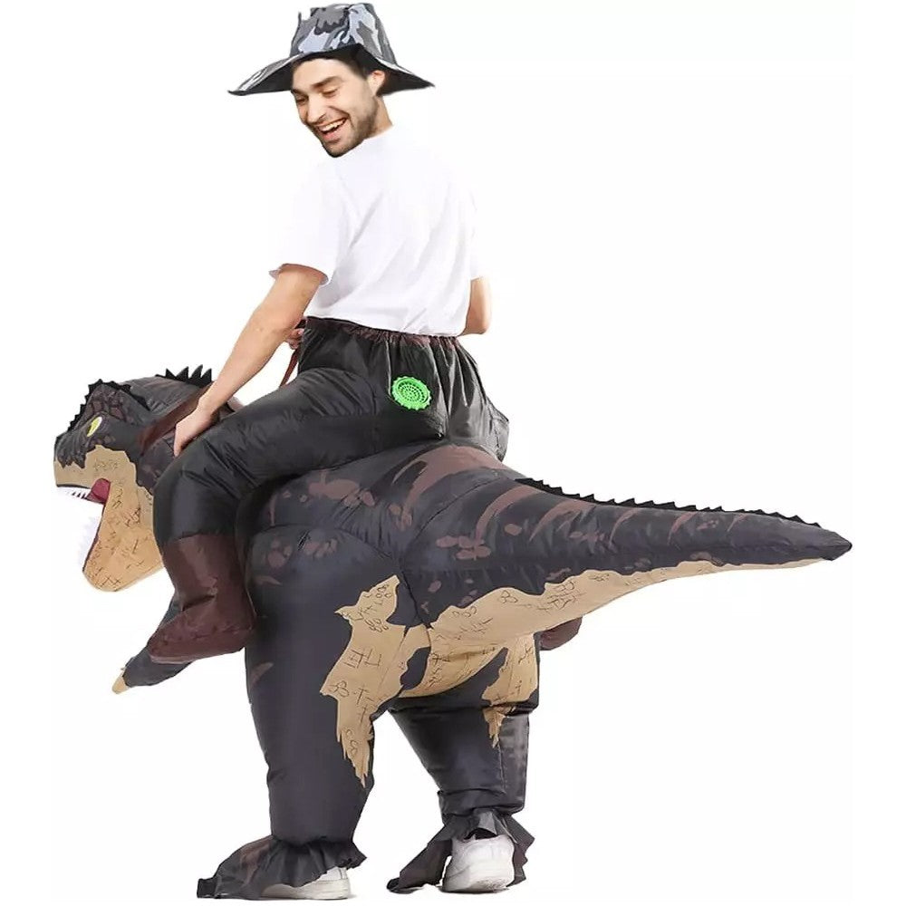 T-Rex Ride on Inflatable Costume Adult for Halloween Cosplay Party Fancy Dress Halloween Fast