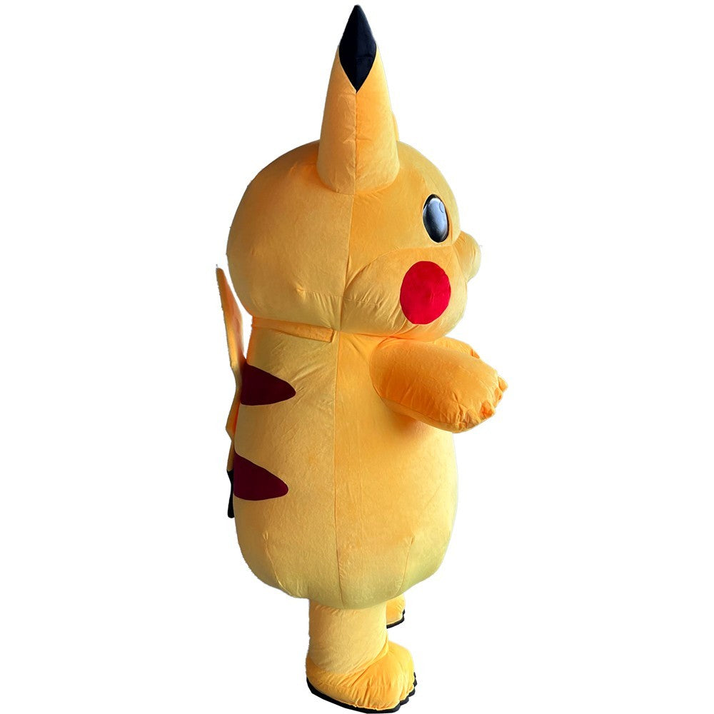 Pikachu Inflatable Mascot Costume Plush Halloween Carnival Cosplay Party Outfit Halloween Fast