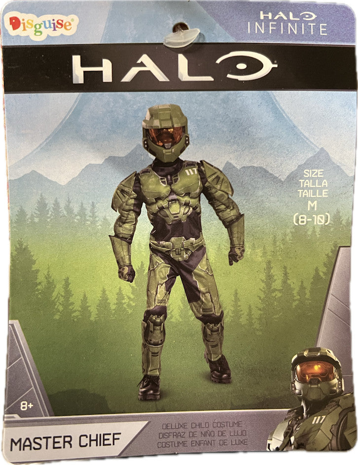 HALO MASTER CHEIF DELUXE CHILD COSTUME MEDIUM 8-10 Halloween Fast