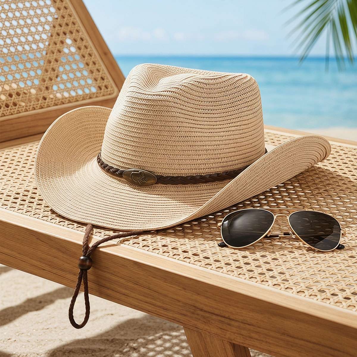 Men Women Wide Brim Western Cowboy Straw Hat Outdoor Sun Protection Hat Halloween Fast