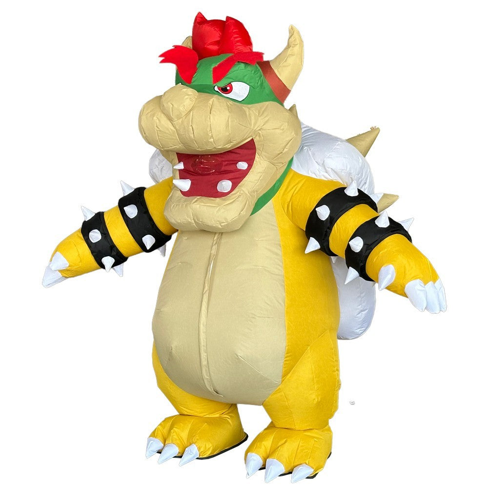 Bowser Koopa Inflatable Mascot Costume Halloween Carnival Cosplay Party Outfit Halloween Fast