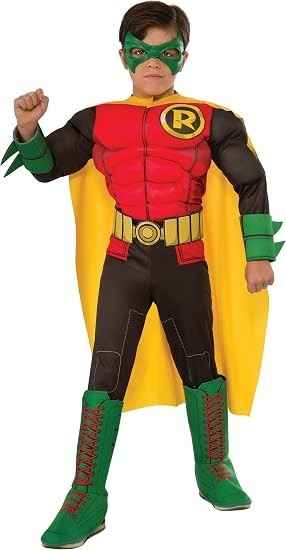 Rubies at Party City DC Teen Titans: Robin Deluxe Costume for Kids