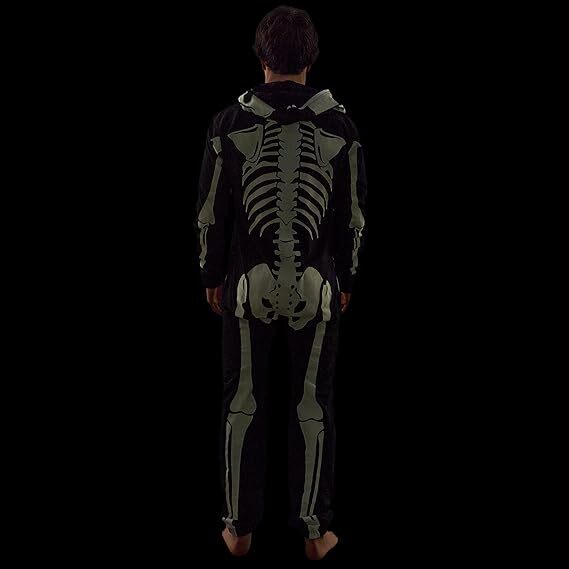 Adult Unisex Skeleton Suit Halloween Cosplay Costume Full Suit Halloween Fast