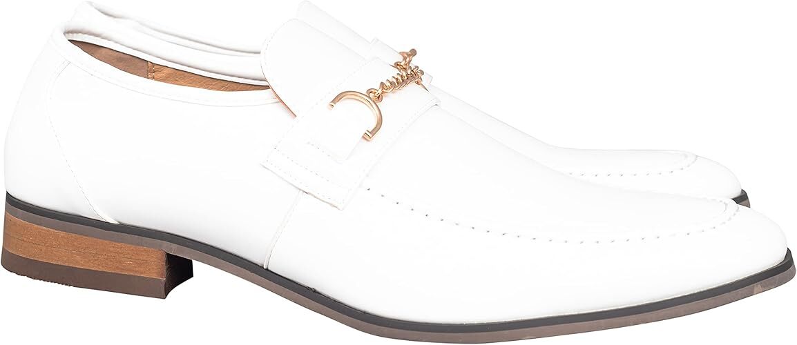 Cousin Eddie Christmas White Shoes Halloween Costume Party Footwear Men's Dress Halloween Fast