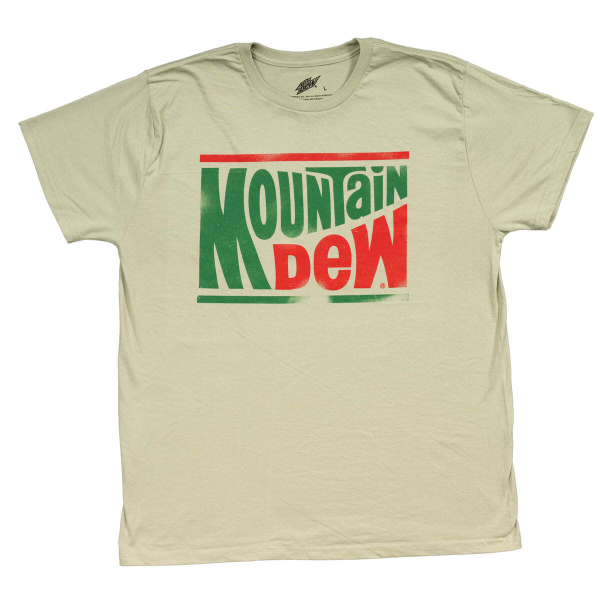 Mountain Dew Logo Green T-Shirt for Halloween Cosplay Soft Cotton Tee for Unisex Halloween Fast