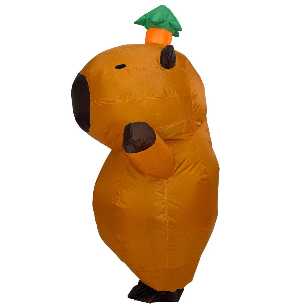 7ft Capybara Inflatable Costume Adult for Halloween Cosplay Party Fancy Dress Halloween Fast