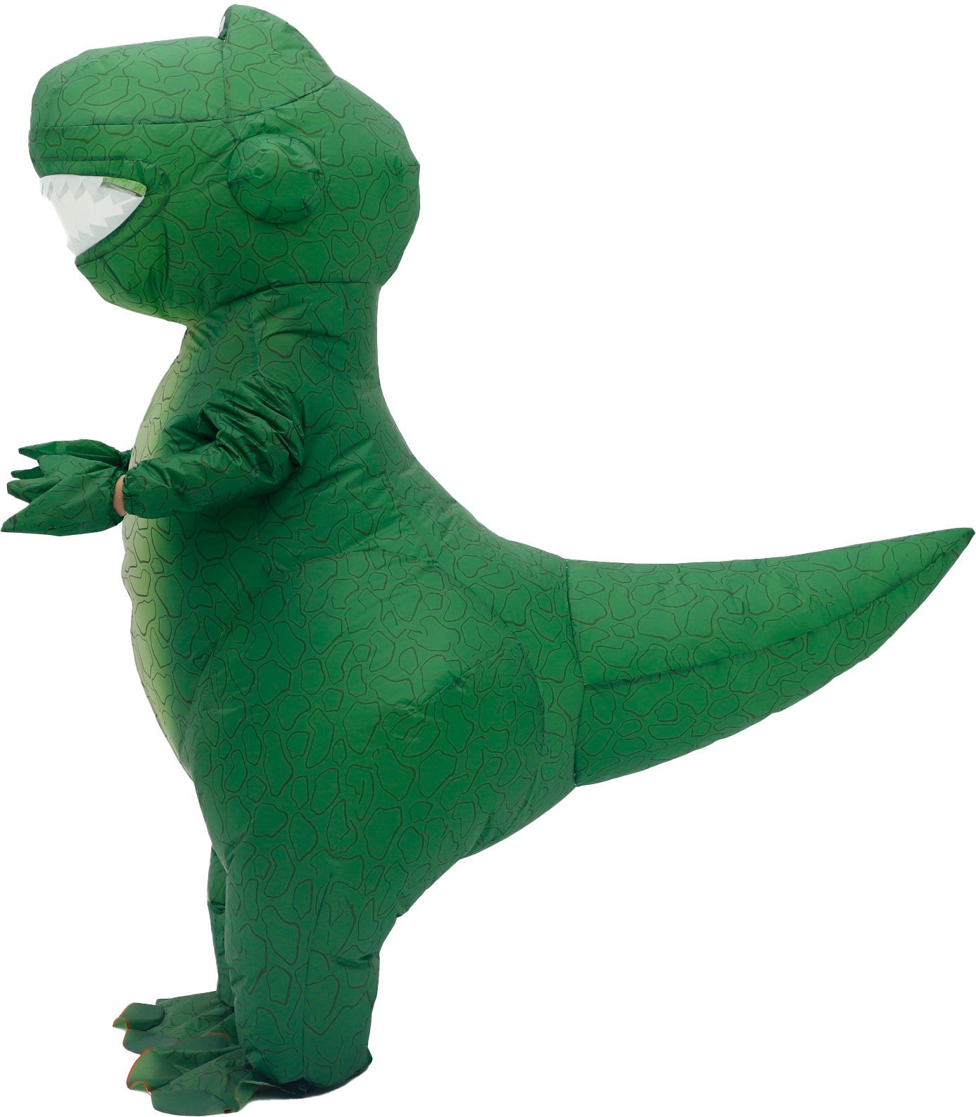 7' Green T-Rex Inflatable Costume Adult for Halloween Cosplay Party Fancy Dress Halloween Fast