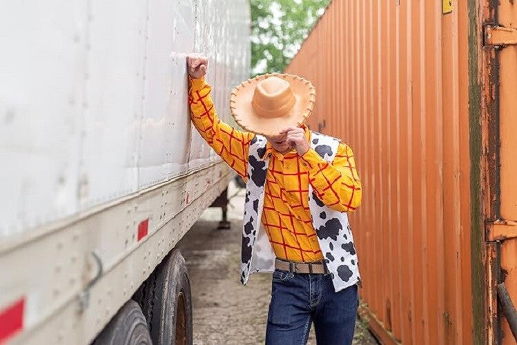 Sheriff Woody Cowboy Shirt Halloween Costume Cosplay  Toy Story Character Outfit Halloween Fast