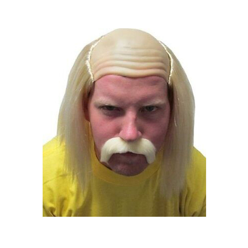 Hulkamania Hulk Hogan Halloween Cosplay Costume Set (Shirt-Wig-Bandana-Glasses) Halloween Fast