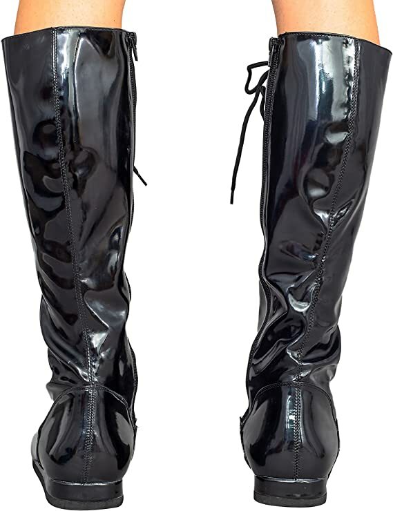 Adult Wrestling Halloween Costume Cosplay Lace-Up Zipper Boots Multiple Color Halloween Fast