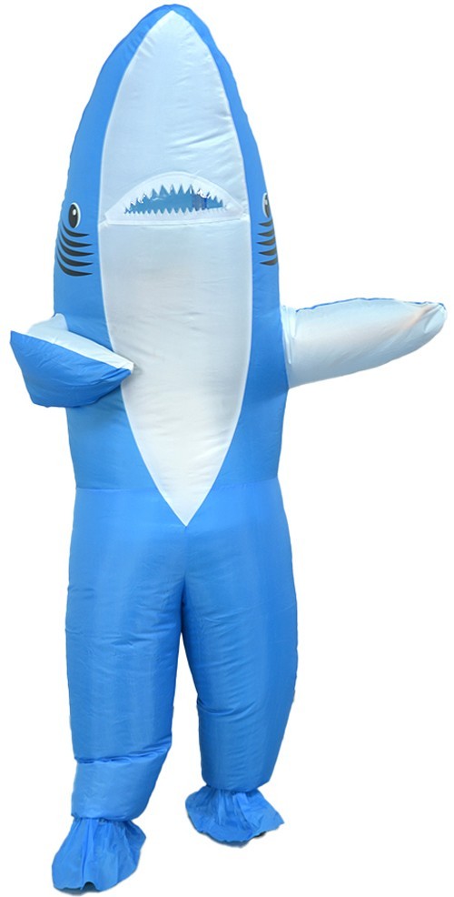 7ft Shark Inflatable Costume Adult Size for Halloween Cosplay Party Fancy Dress Halloween Fast