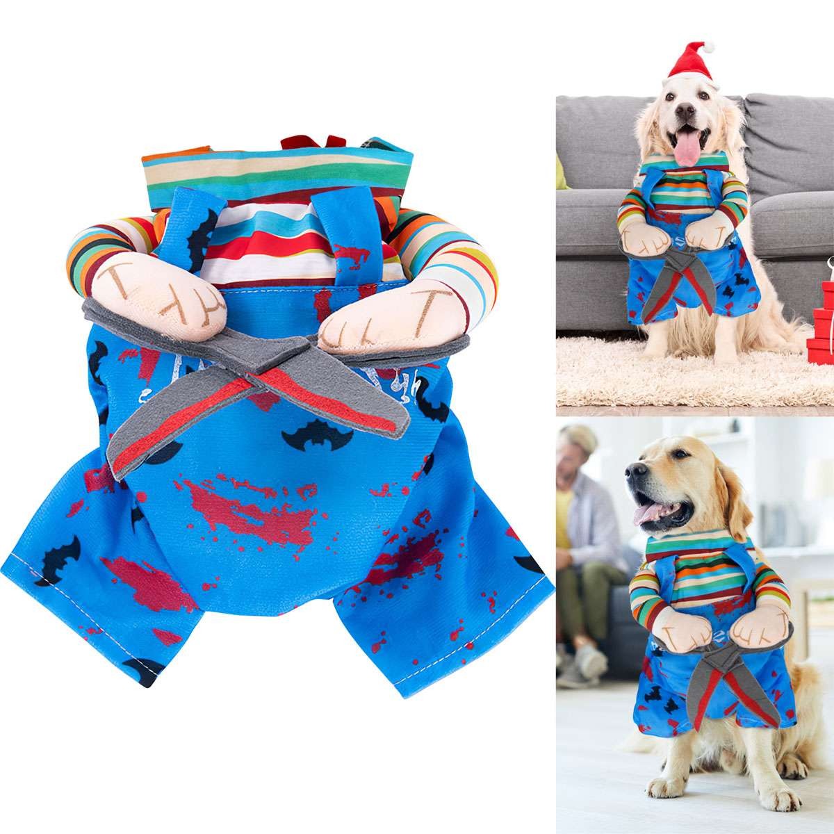 Animal Holiday Party Pet Costume Cloths For Dog Dress Up Cosplay Clothes NEW Halloween Fast