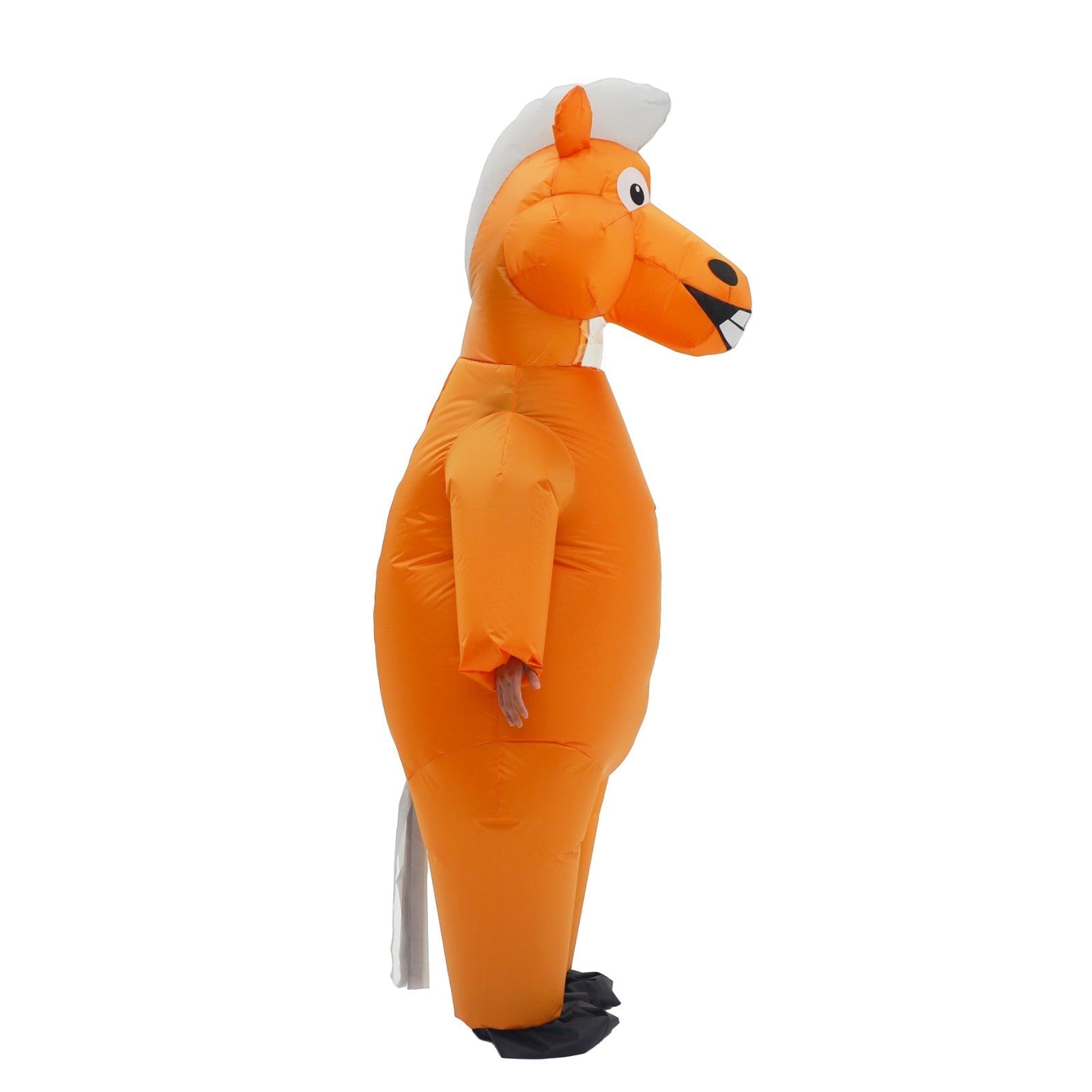 7' Orange Horse Inflatable Costume Adult for Halloween Cosplay Party Fancy Dress Halloween Fast