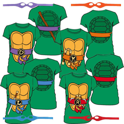 TMNT Teenage Mutant Ninja Turtles Halloween Cosplay Costume T-Shirt Tee Halloween Fast