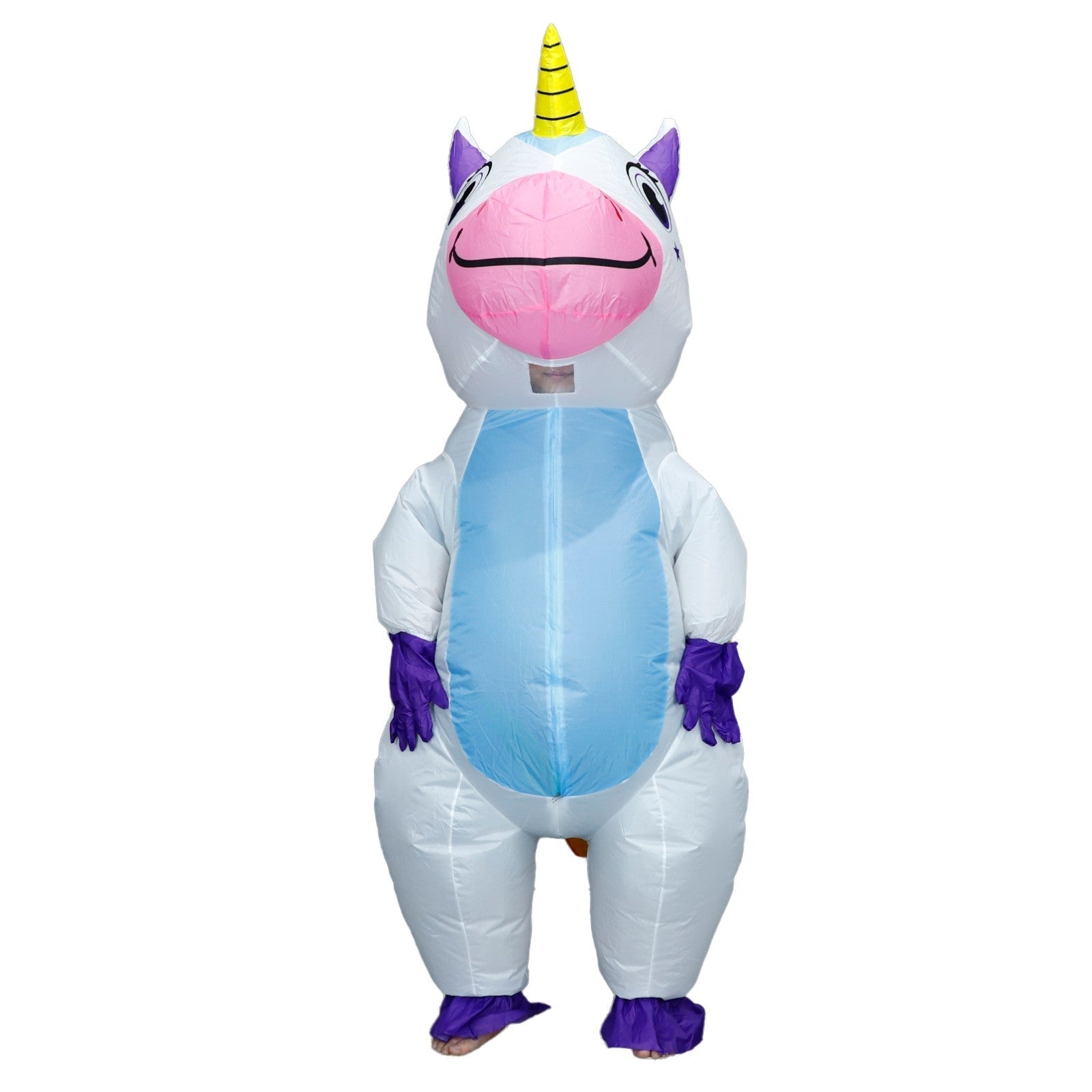 7' Cute Unicorn Inflatable Costume Adult for Halloween Cosplay Party Fancy Dress Halloween Fast