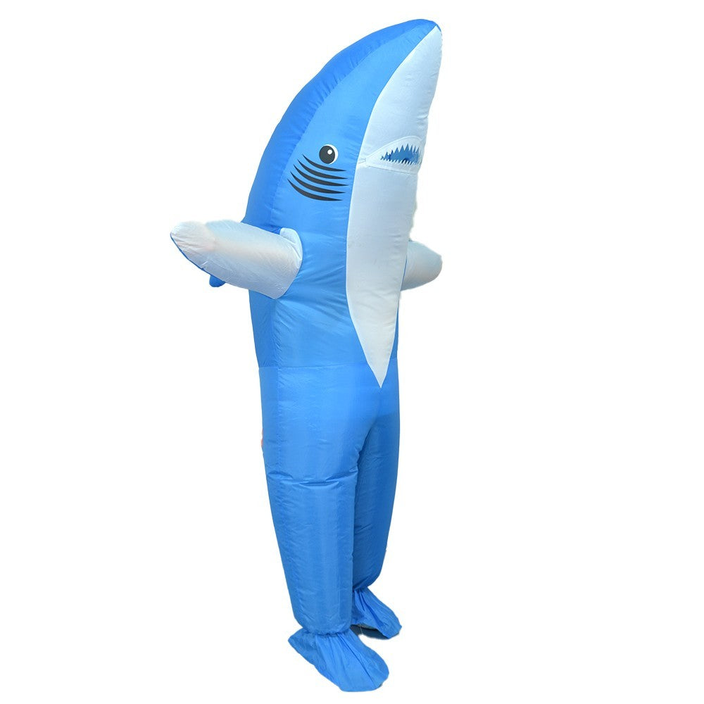 7ft Shark Inflatable Costume Adult Size for Halloween Cosplay Party Fancy Dress Halloween Fast