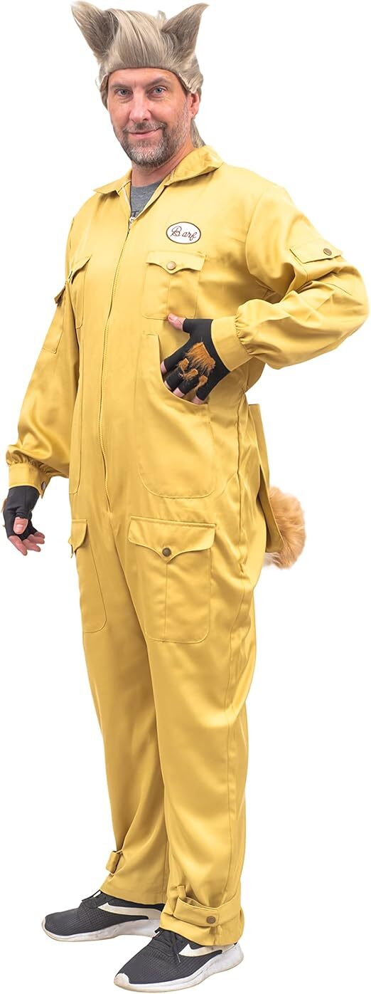 Spaceballs Barf Costume Set Deluxe Jumpsuit, Gloves & Tail for Halloween Cosplay Halloween Fast
