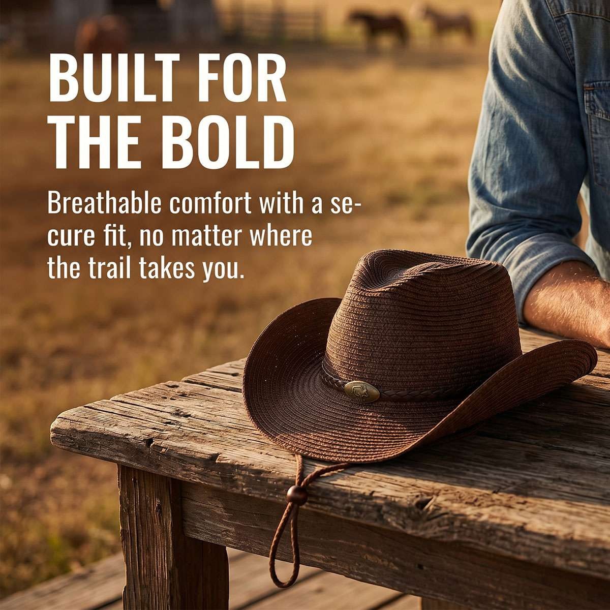 Men Women Wide Brim Western Cowboy Straw Hat Outdoor Sun Protection Hat Halloween Fast