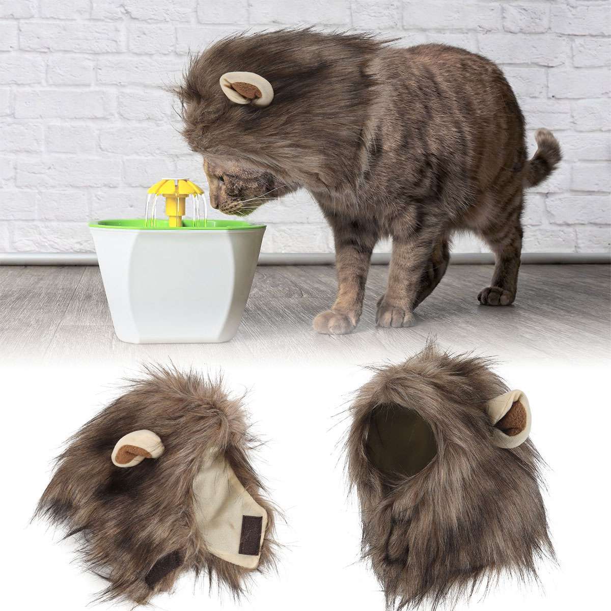 Funny Cute Lion Mane Costume Headgear for Cat Dog Pet Clothes Dress Party USA Halloween Fast