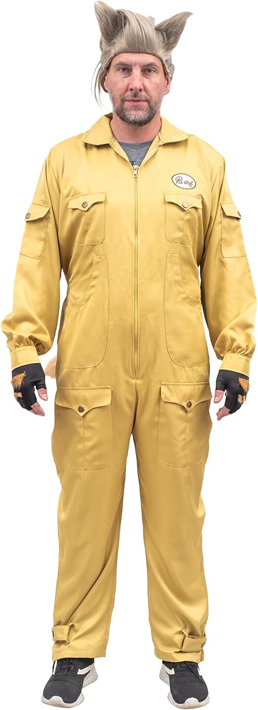 Spaceballs Barf Costume Set Deluxe Jumpsuit, Gloves & Tail for Halloween Cosplay Halloween Fast