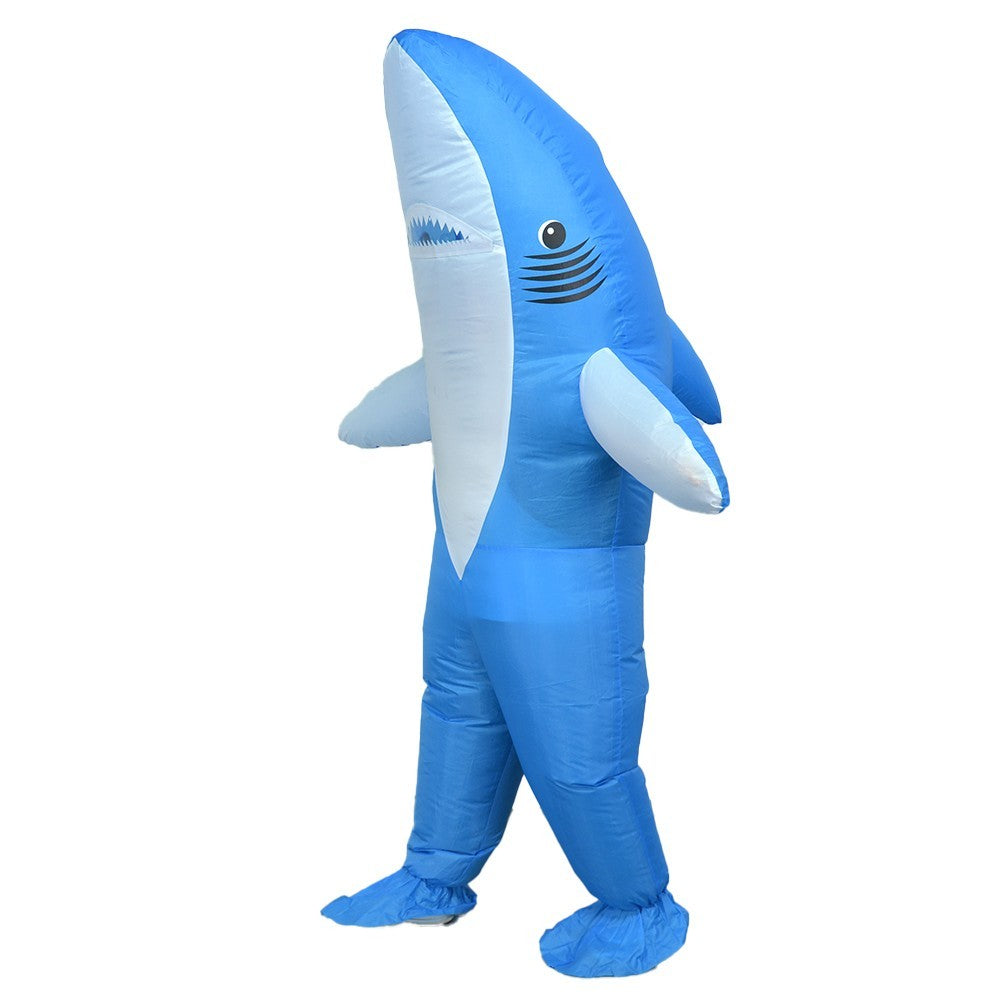 7ft Shark Inflatable Costume Adult Size for Halloween Cosplay Party Fancy Dress Halloween Fast