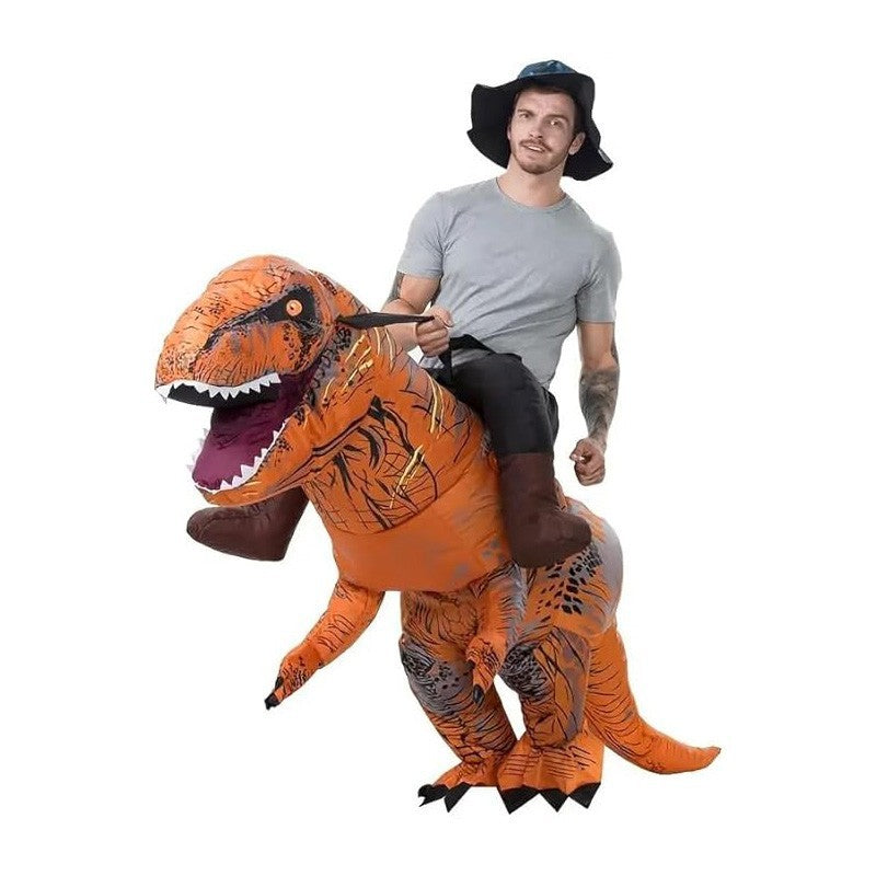 T-Rex Ride on Inflatable Costume Adult for Halloween Cosplay Party Fancy Dress Halloween Fast