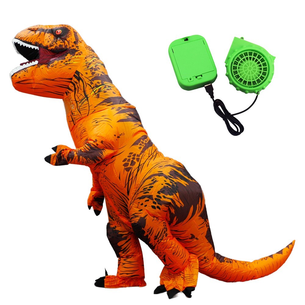 7ft T-Rex Inflatable Costume Adult Size for Halloween Cosplay Party Fancy Dress Halloween Fast