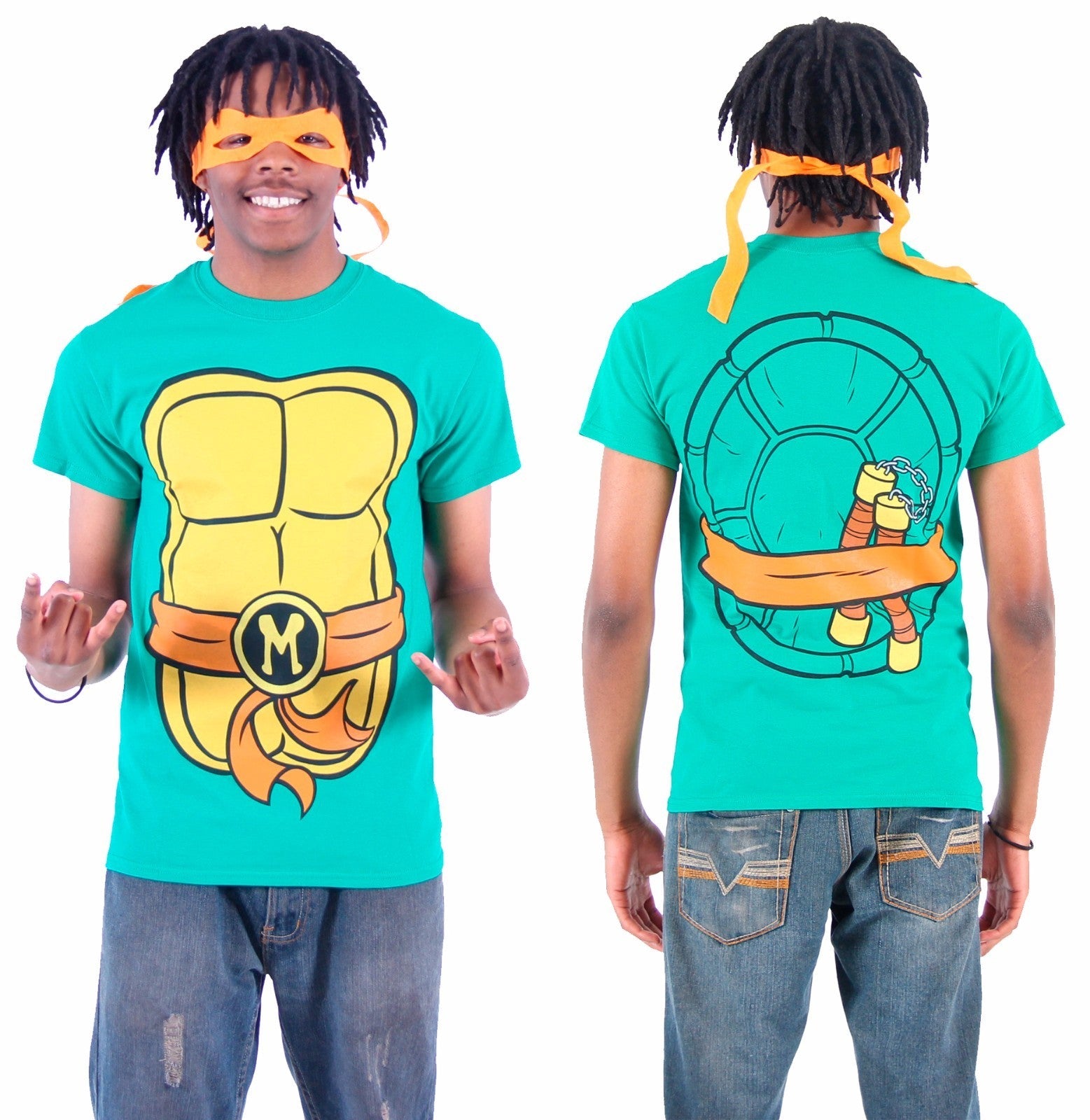 TMNT Teenage Mutant Ninja Turtles Halloween Cosplay Costume T-Shirt Tee Halloween Fast