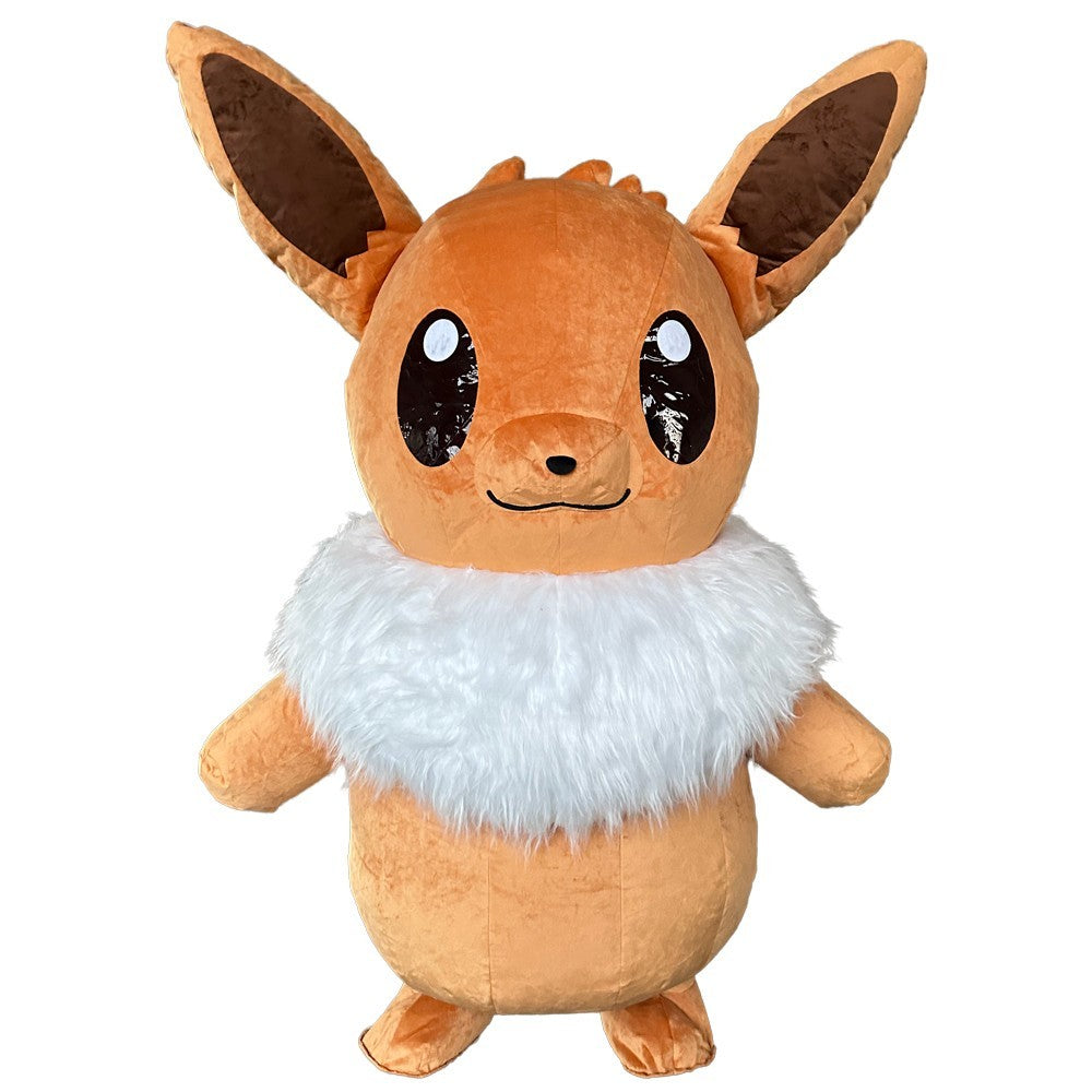 Eevee Inflatable Mascot Costume Plush Halloween Carnival Cosplay Party Outfit Halloween Fast