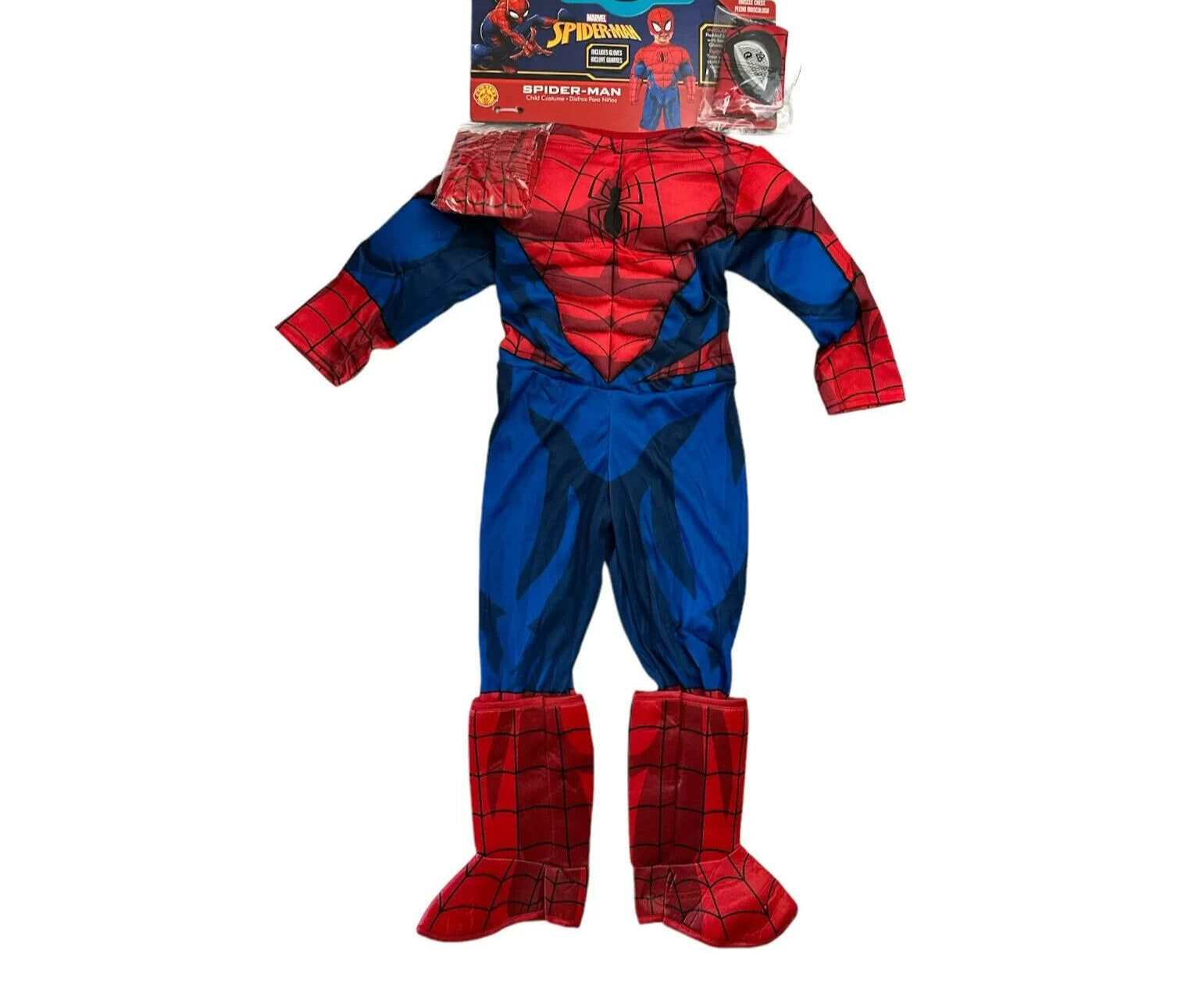 Rubies Boys Spider-man Costume, Size M 8-10 Halloween Fast
