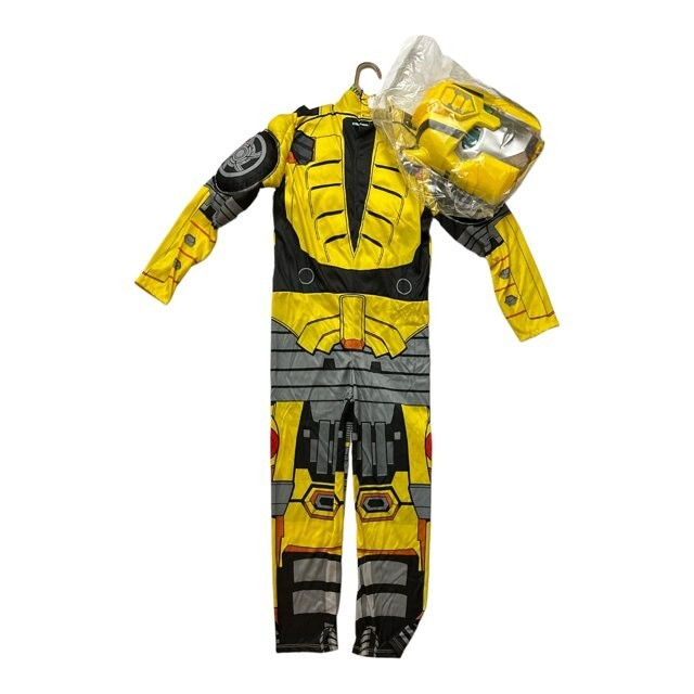 Disguise Boy's Transformers Bumblebee Dress Up Jumpsuit & Mask Costume L (10-12) Halloween Fast