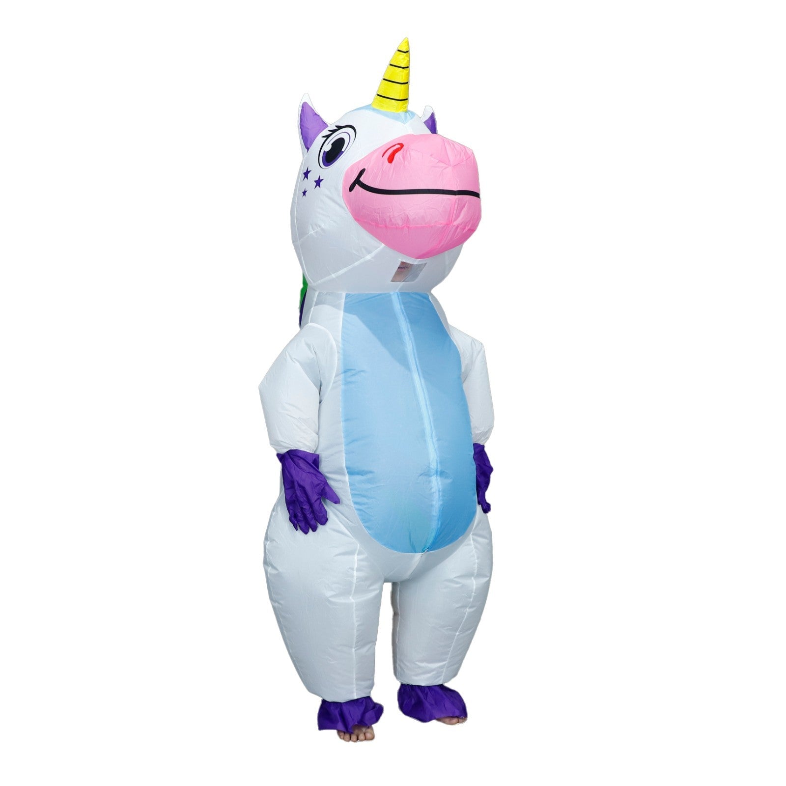 7' Cute Unicorn Inflatable Costume Adult for Halloween Cosplay Party Fancy Dress Halloween Fast