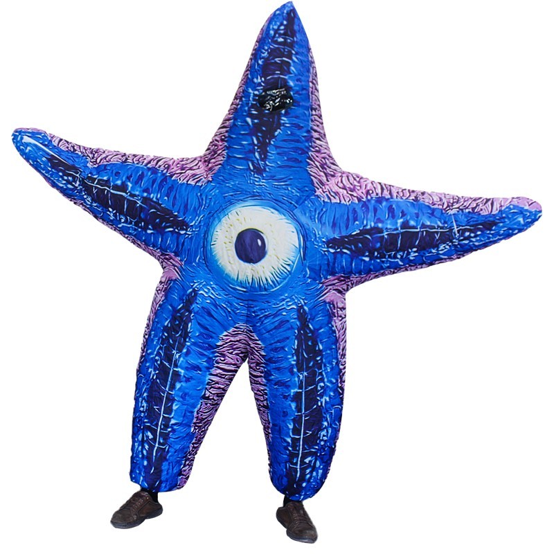 Blue Sea Star Inflatable Costume Adult for Halloween Cosplay Party Fancy Dress Halloween Fast