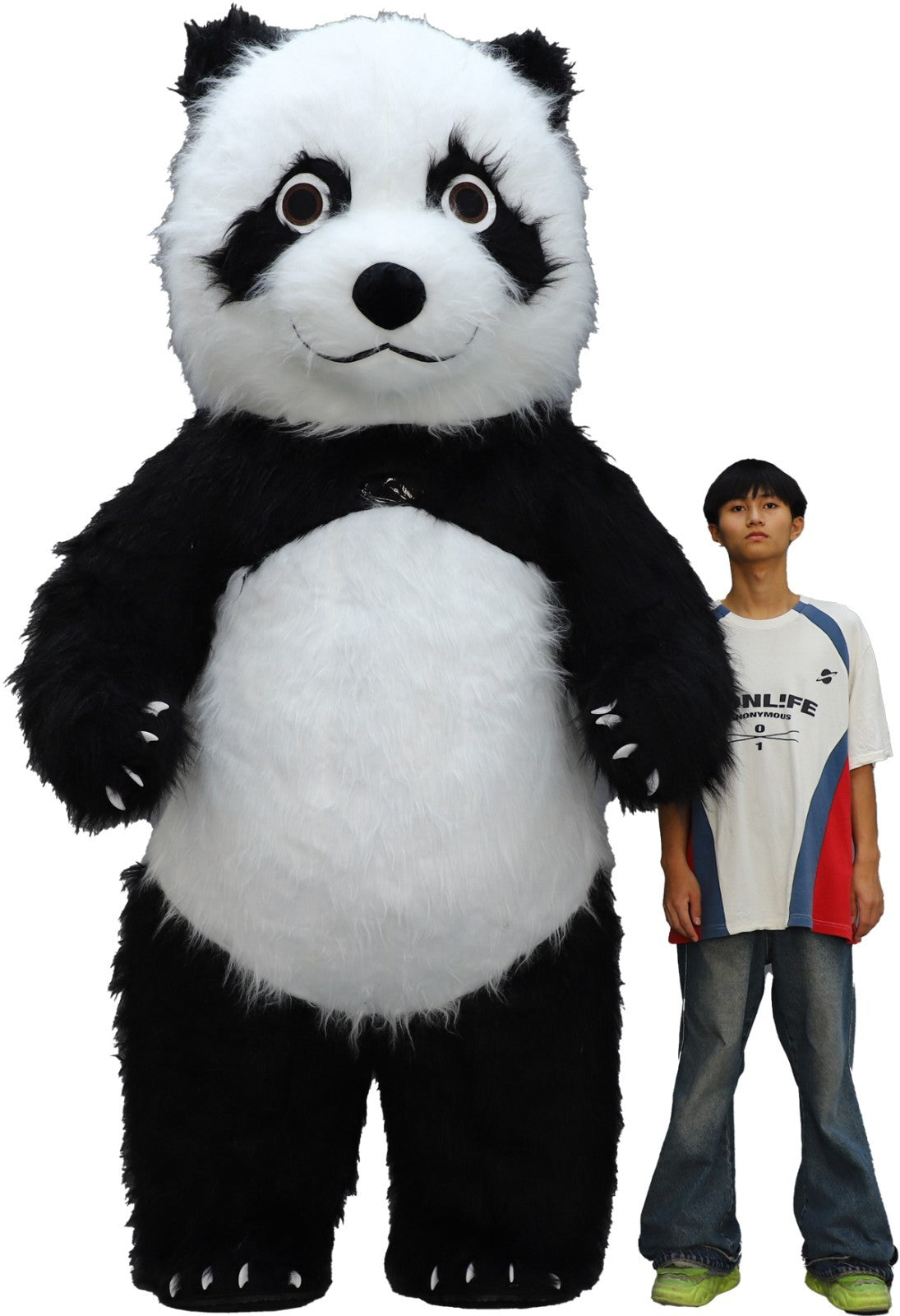 Giant Panda Inflatable Mascot Costume Plush Halloween Carnival Cosplay Outfit Halloween Fast