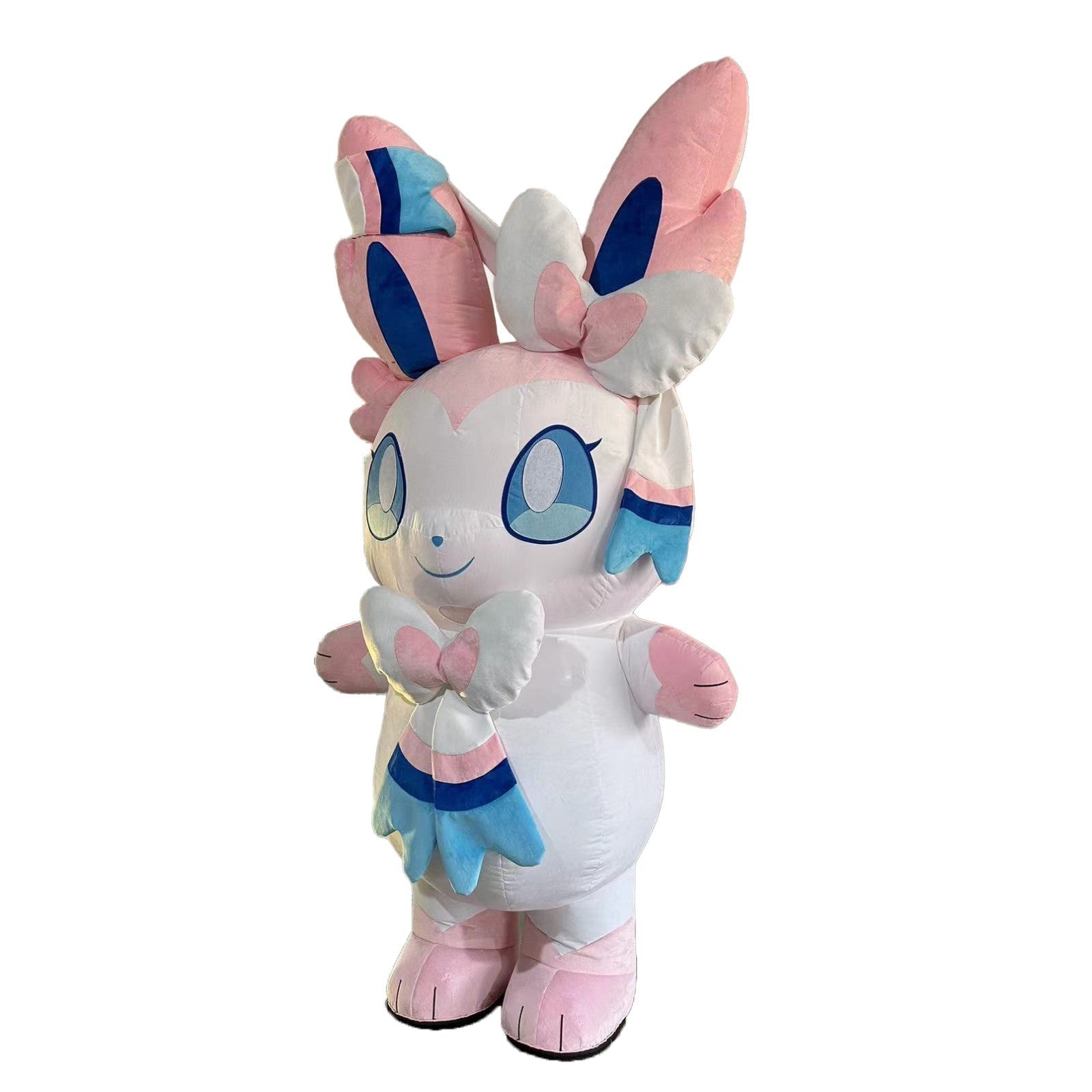 Sylveon Inflatable Mascot Costume Plush Halloween Carnival Cosplay Party Outfit Halloween Fast