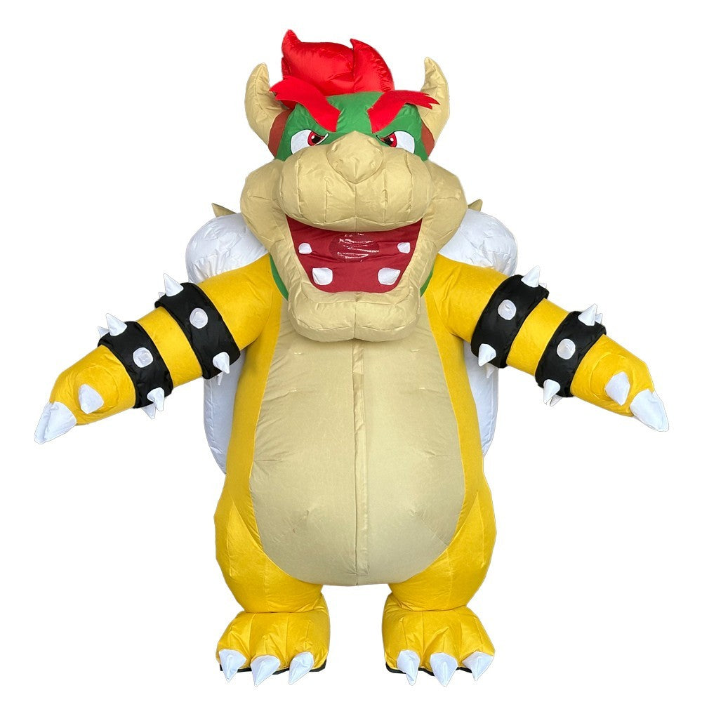 Bowser Koopa Inflatable Mascot Costume Halloween Carnival Cosplay Party Outfit Halloween Fast