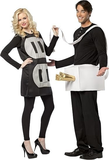 Rasta Imposta Lightweight Plug and Socket Couples Costume