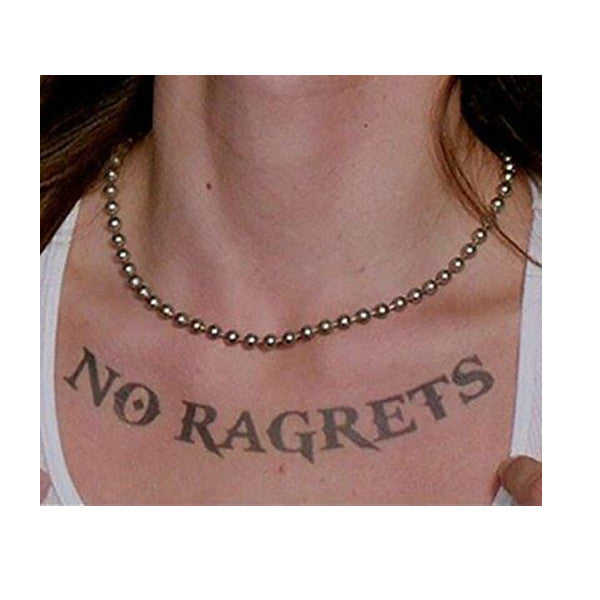 Adult We're The Millers No Ragrets Halloween Cosplay Costume Temporary Tattoo Halloween Fast