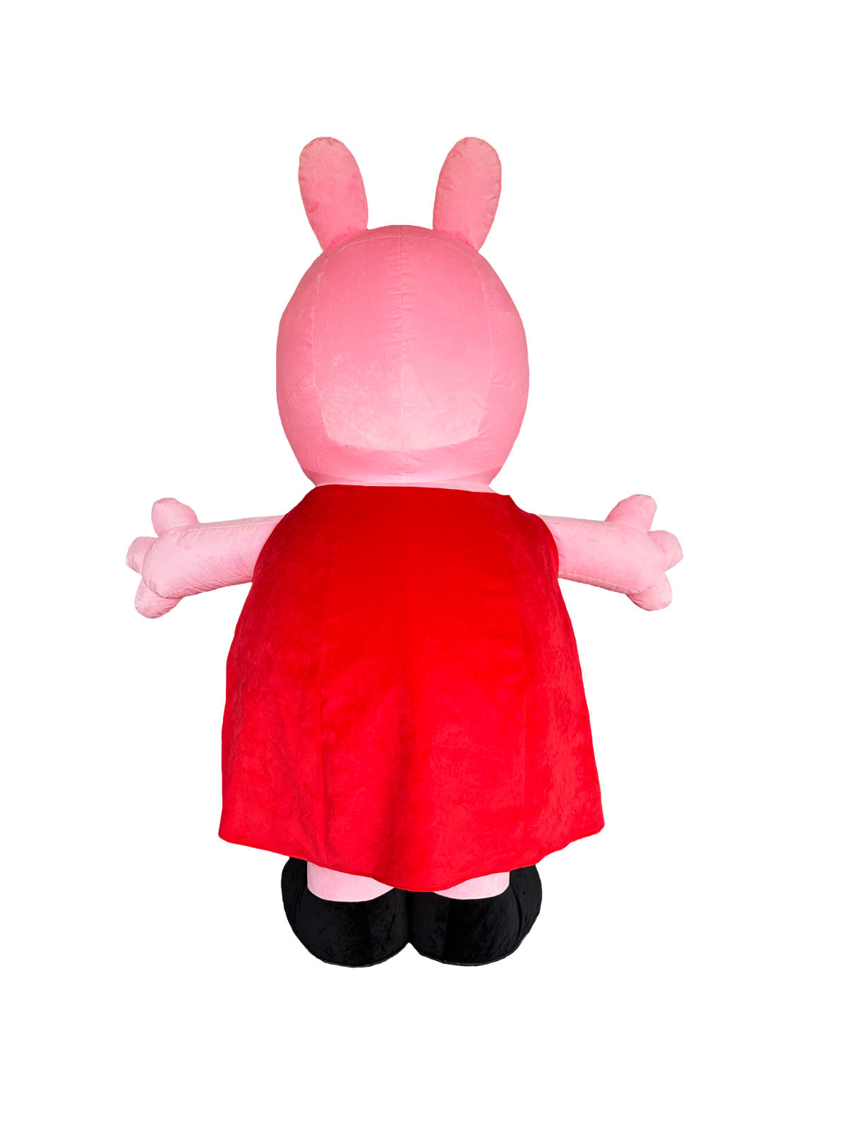 2M Red Dress Pink Pig Inflatable Mascot Costume Adult Family Event Fancy Dress Halloween Fast