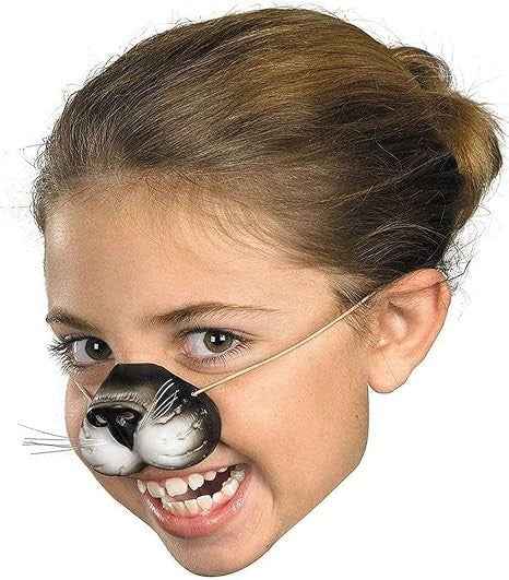 Black Cat Costume Nose - Great Cat Costume Accessory - Halloween Fast