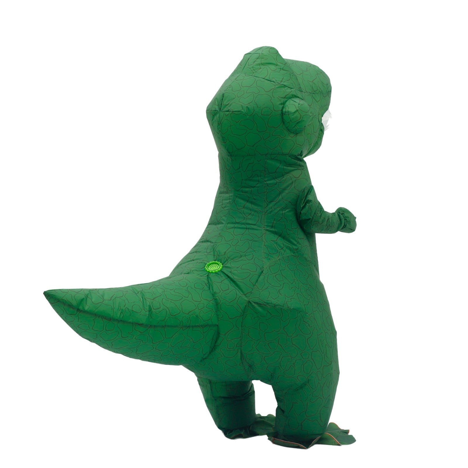7' Green T-Rex Inflatable Costume Adult for Halloween Cosplay Party Fancy Dress Halloween Fast