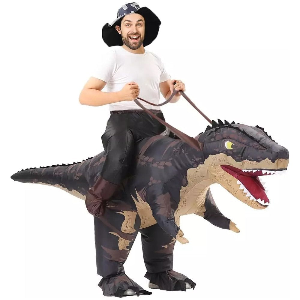 T-Rex Ride on Inflatable Costume Adult for Halloween Cosplay Party Fancy Dress Halloween Fast