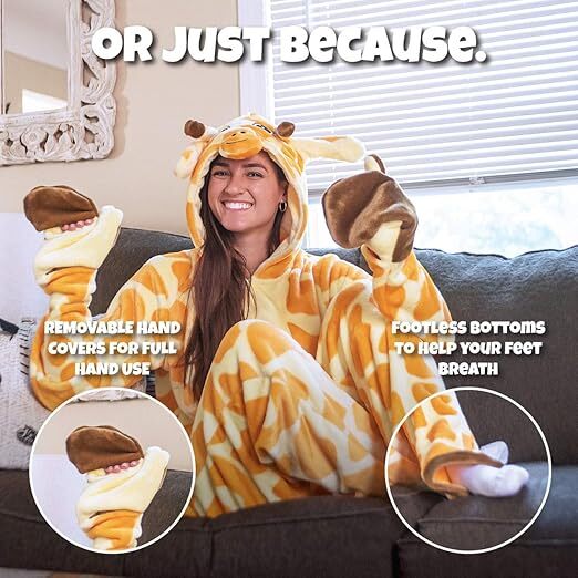 Adult Unisex Flappy Pajama Suit - Halloween Cosplay Costume Jumpsuit for All Halloween Fast